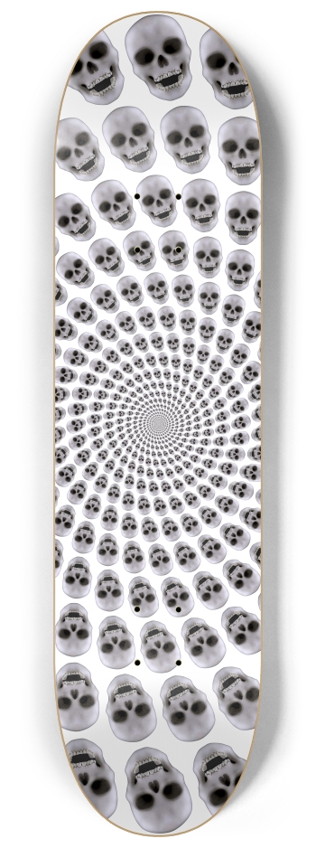 Skull Spiral / Vortex 8-1/4 Skateboard Deck