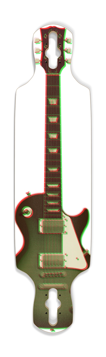 3D Halftone Guitar