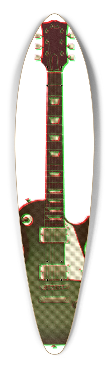 3D Halftone Guitar