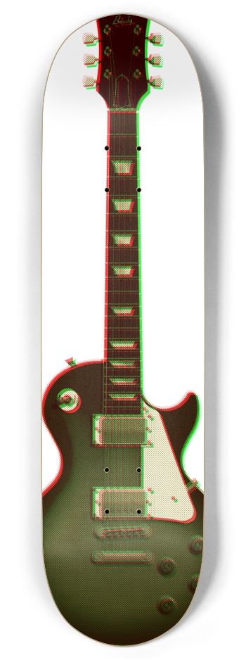 3D Halftone Guitar