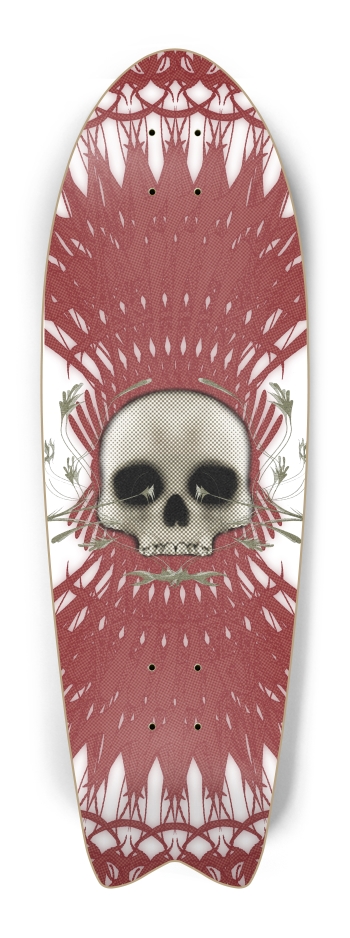 Skull with Radial Backdrop