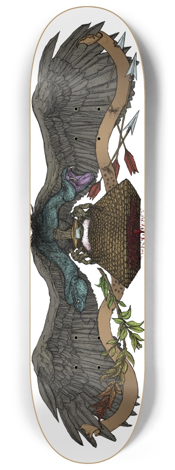 too dead to die customizable graphic 8-1/4 Skateboard Deck