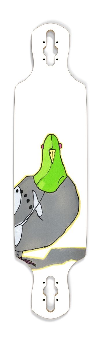 dirty bird grip or deck graphic