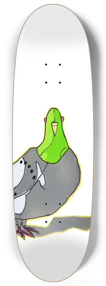 dirty bird grip or deck graphic Egg Shape