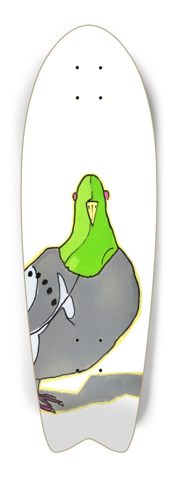 dirty bird grip or deck graphic