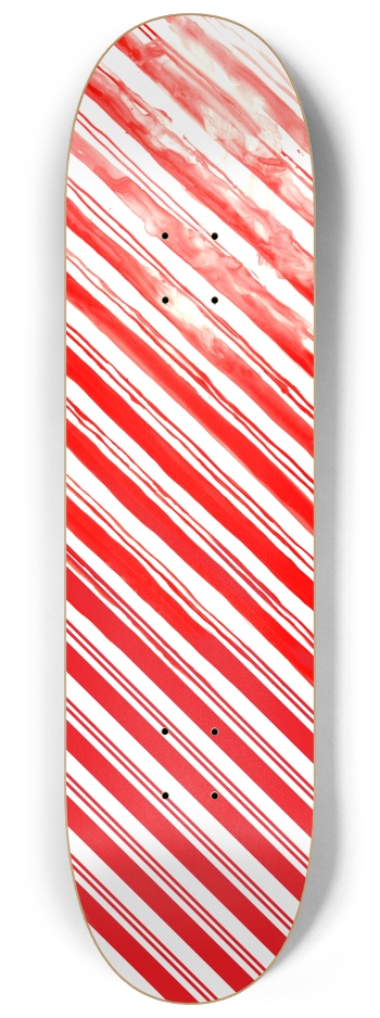 licked candy cane 8-1/4 Skateboard Deck