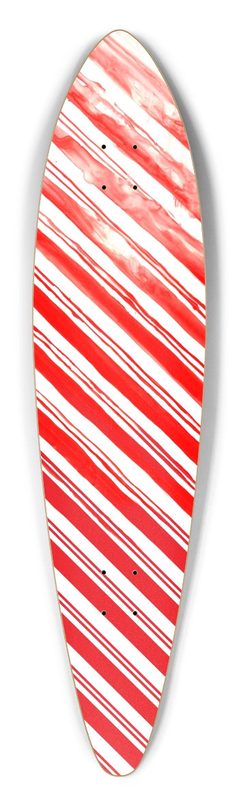licked candy cane Pintail Longboard