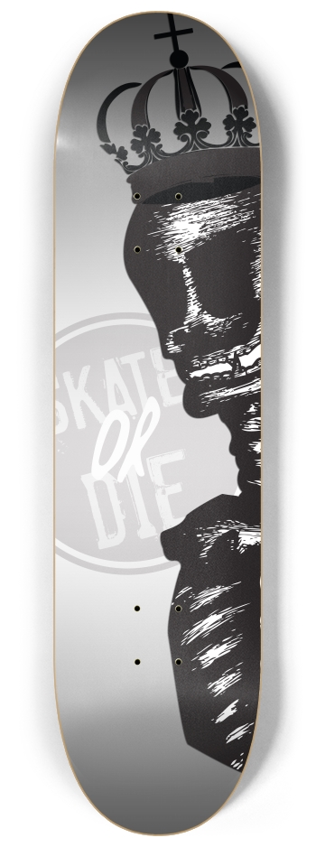 kellieton - choose your custom background color 8-1/4 Skateboard Deck