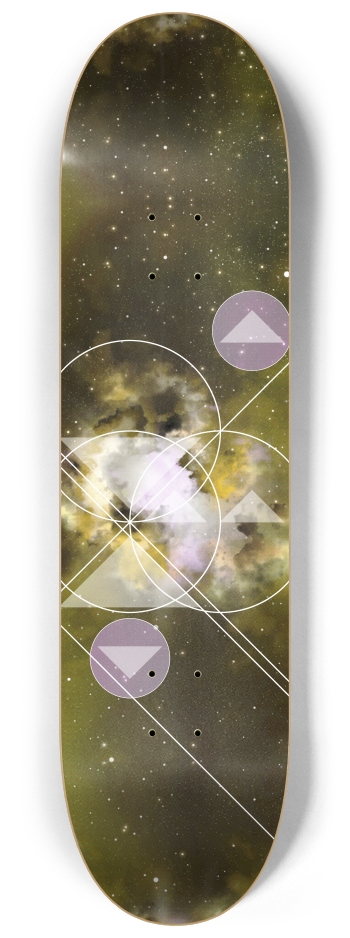 space yellow 8-1/4 Skateboard Deck