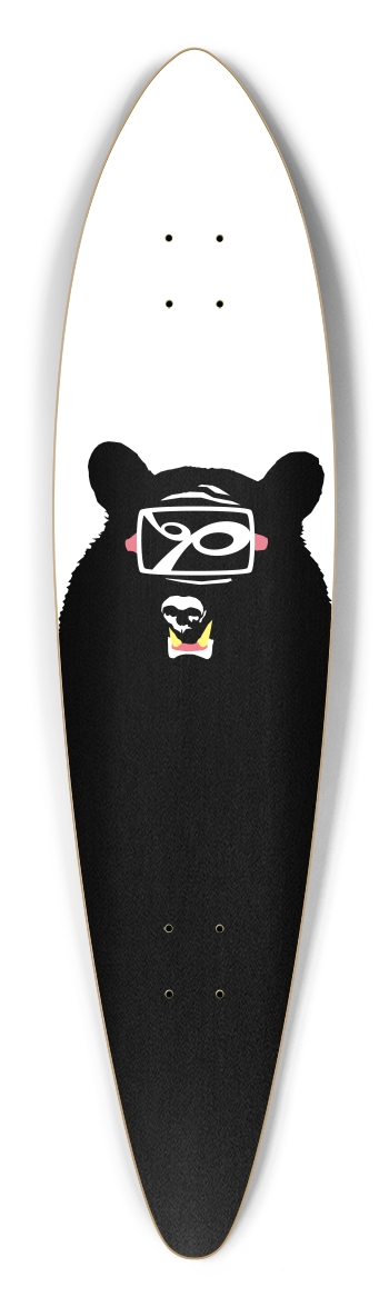 bp logo bear cyclops Pintail Longboard