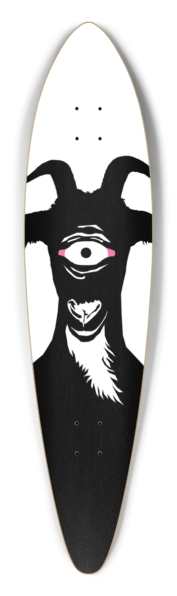 goat cyclops Pintail Longboard