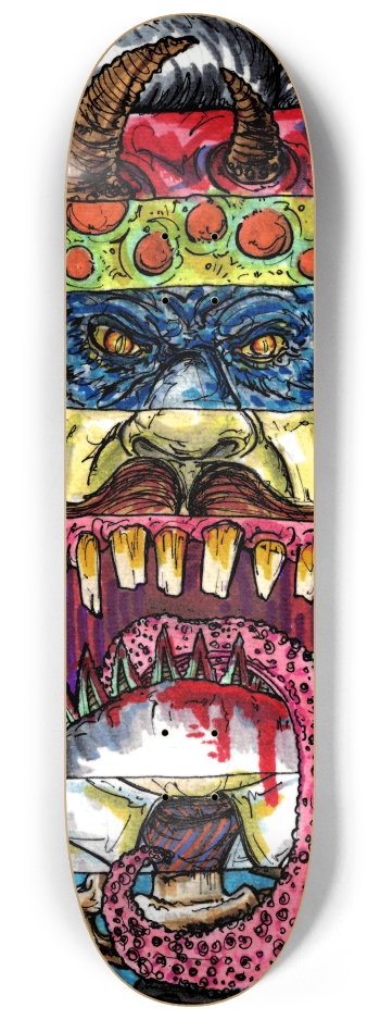 stacked 8-1/4 Skateboard Deck