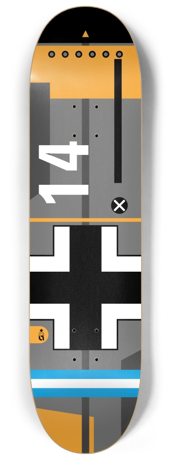 plans_bf109 8-1/4 Skateboard Deck