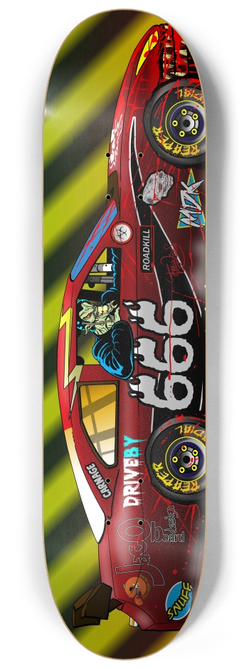 death race 8-1/4 Skateboard Deck