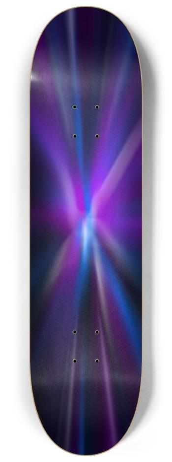 Purple and Blue Spiral 8-1/4 Skateboard Deck