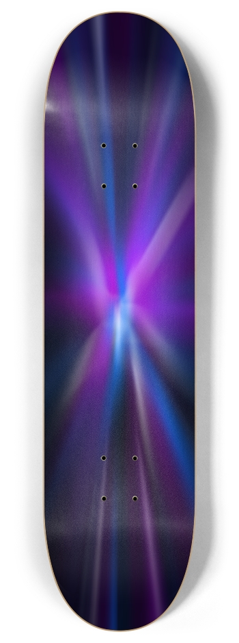 Purple and Blue Spiral 8 Inch Skateboard Deck