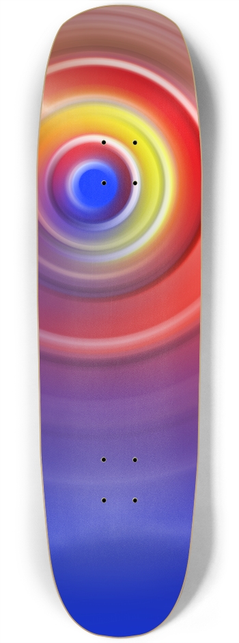 Red and Blue Spiral Square Nose