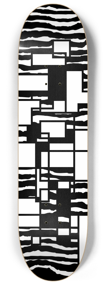 Black & White Rauhaus 8-1/4 Skateboard Deck