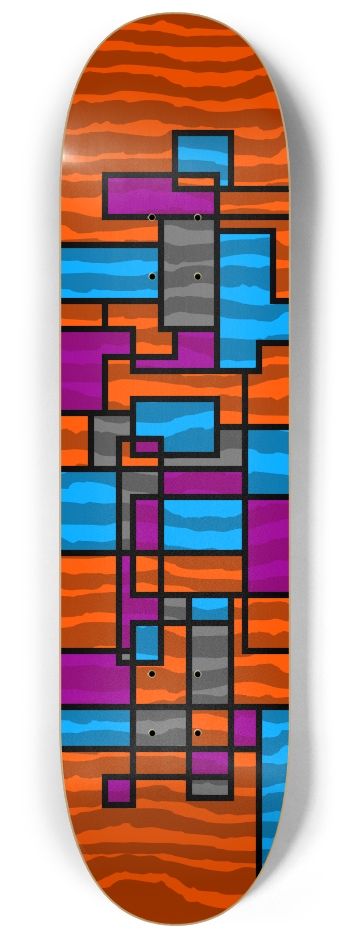 Orange Rauhaus 8-1/4 Skateboard Deck