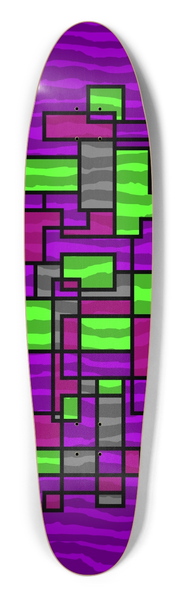 Purple Rauhaus Longboard Shape