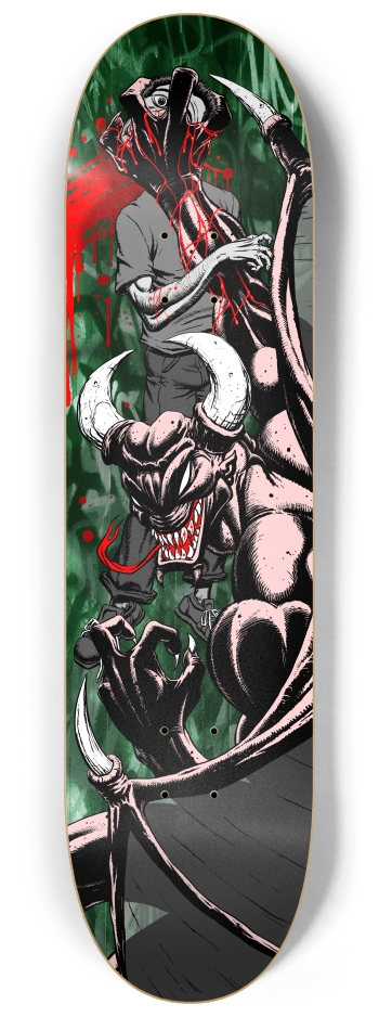demon death 8-1/4 Skateboard Deck