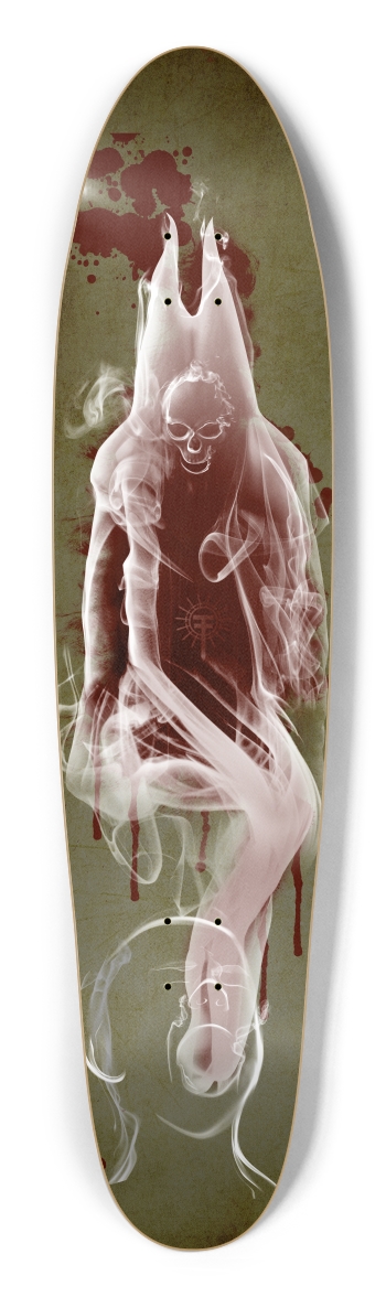 The Devil Bleeds Longboard Shape