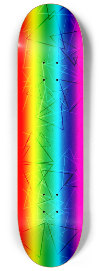 Triangle Rainbow 8-1/4 Skateboard Deck