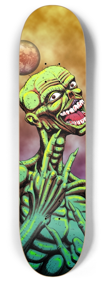 green zombie 8 Inch Skateboard Deck