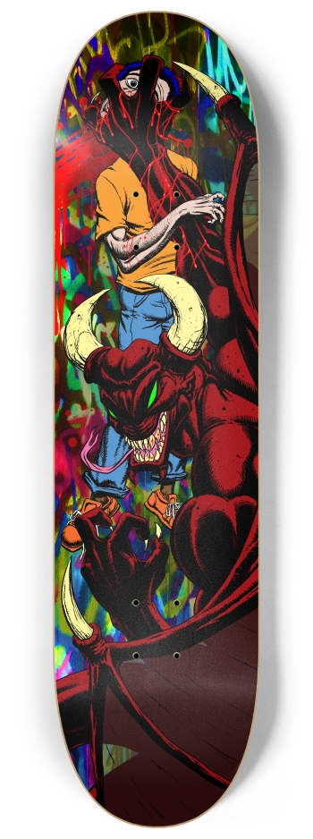 demon death variant 8-1/4 Skateboard Deck