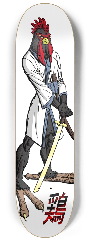 samurai chicken 2 8-1/4 Skateboard Deck