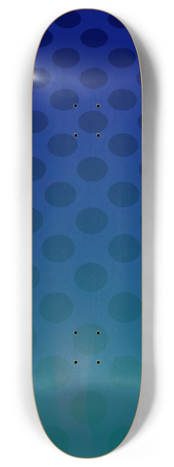 Blue Dots 8 Inch Skateboard Deck