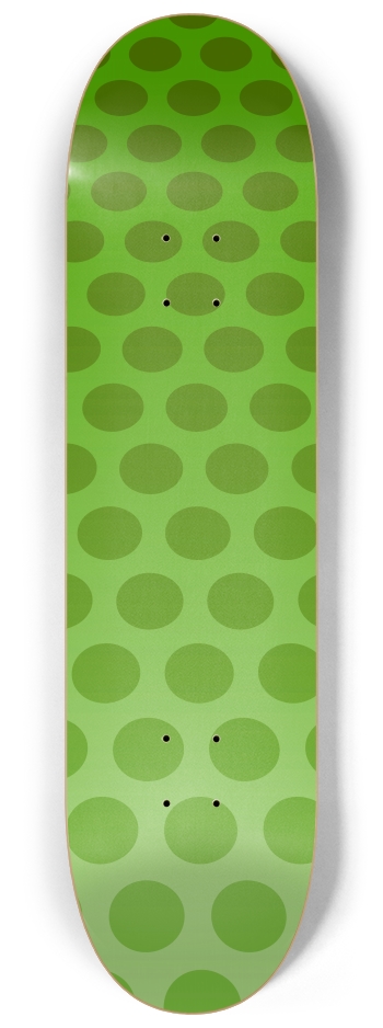 Green Dots 8-1/4 Skateboard Deck