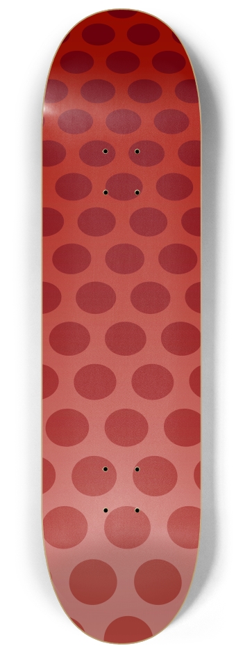 Red Dots 8-1/4 Skateboard Deck
