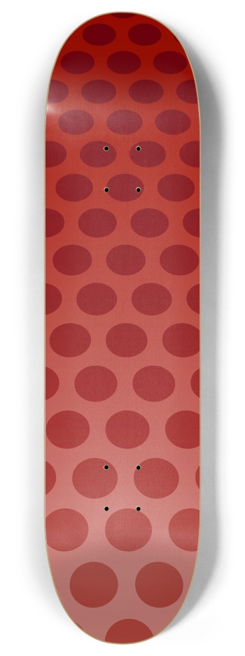 Red Dots 8 Inch Skateboard Deck