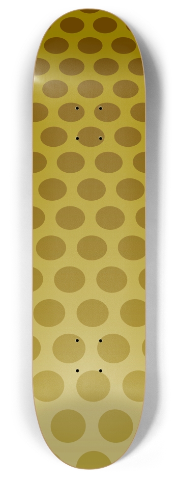Yellow Dots 8 Inch Skateboard Deck