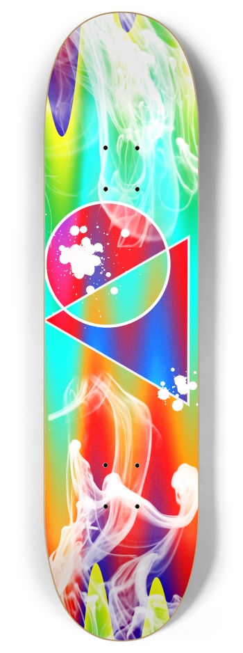 Trippy Shapes 8 Inch Skateboard Deck