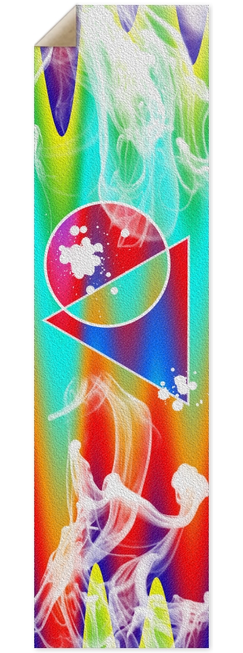 Trippy Shapes 9 x 33 Inch Griptape