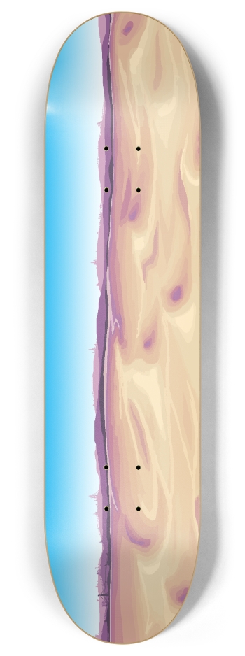 Retro Sandscape 8 Inch Skateboard Deck