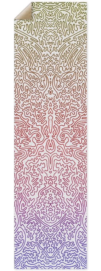 Colored Rorschach 9 x 33 Inch Griptape