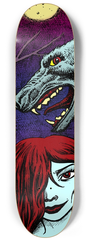 wolf girl 8-1/4 Skateboard Deck