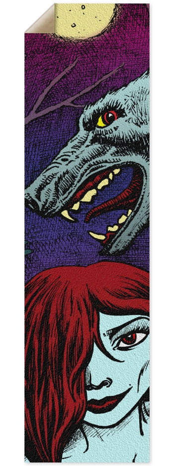 wolf girl 9 x 33 Inch Griptape