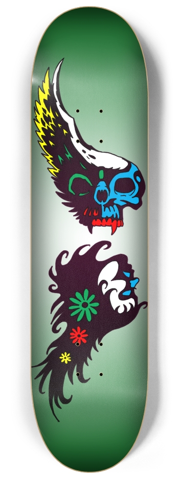 yin yang 8-1/4 Skateboard Deck