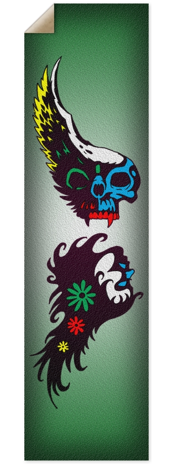 yin yang 9 x 33 Inch Griptape