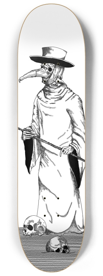 Plague Doctor 8-1/4 Skateboard Deck