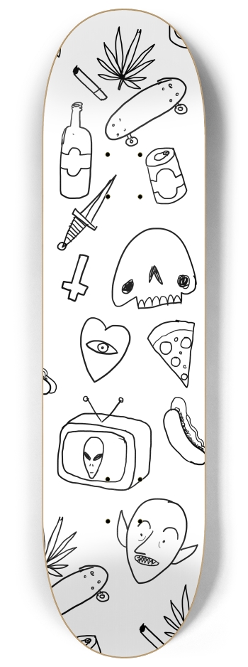 Friday Night 8-1/4 Skateboard Deck