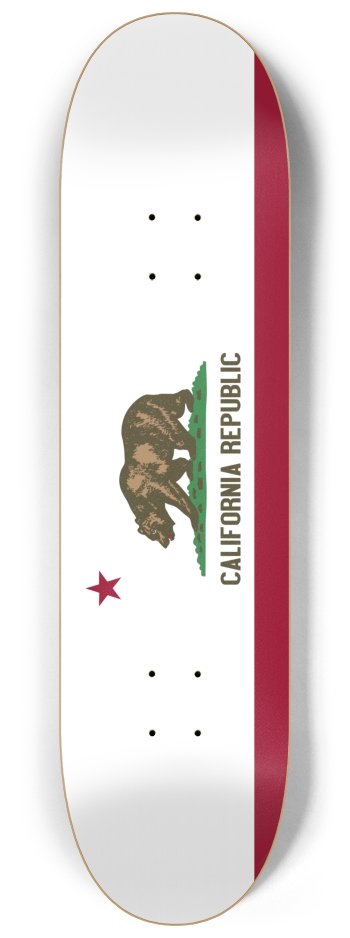 California Flag 8-1/4 Skateboard Deck