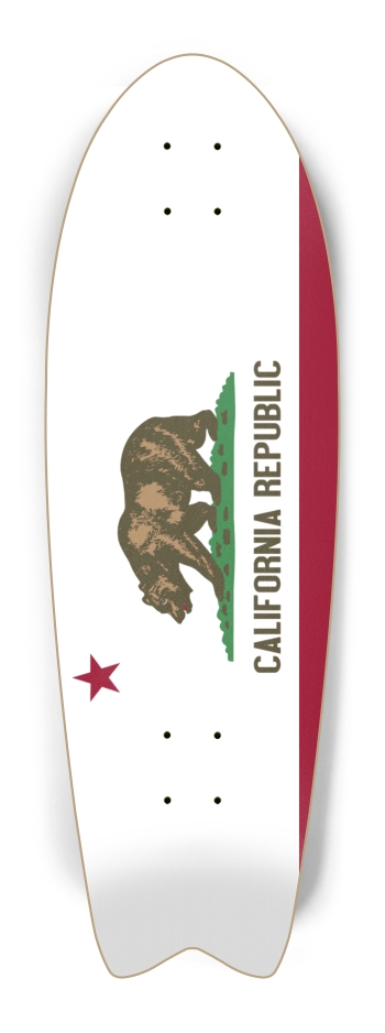 California Flag Fish Tail