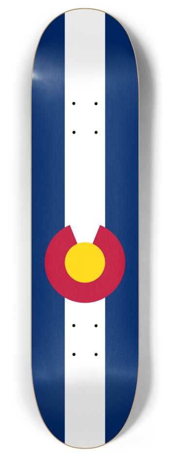 Colorado Flag 8 Inch Skateboard Deck