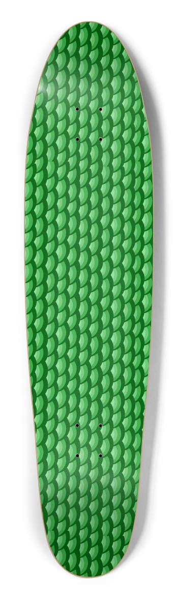 Green Scales Longboard Shape