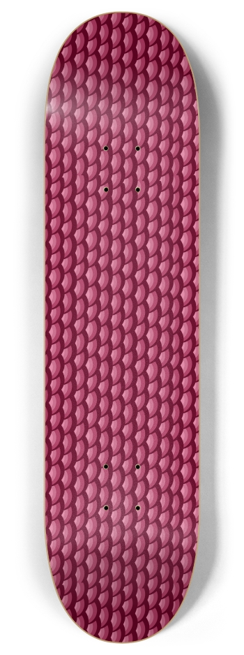 Pink Scales 8 Inch Skateboard Deck
